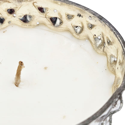 Vela de cera de soja perfumada en vaso (juego de 4) - Plateada