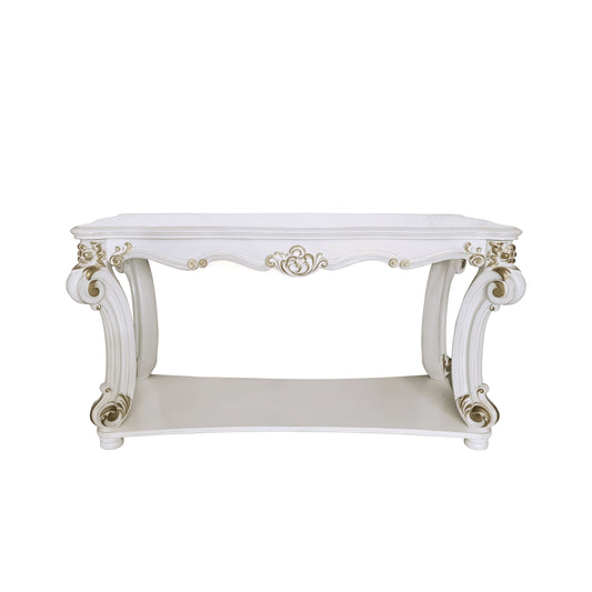 Vendome - Mesa de sofá antigua - Blanco