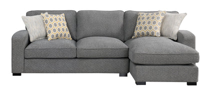 Right Side Facing Chaise Sectional - Gray - Wood