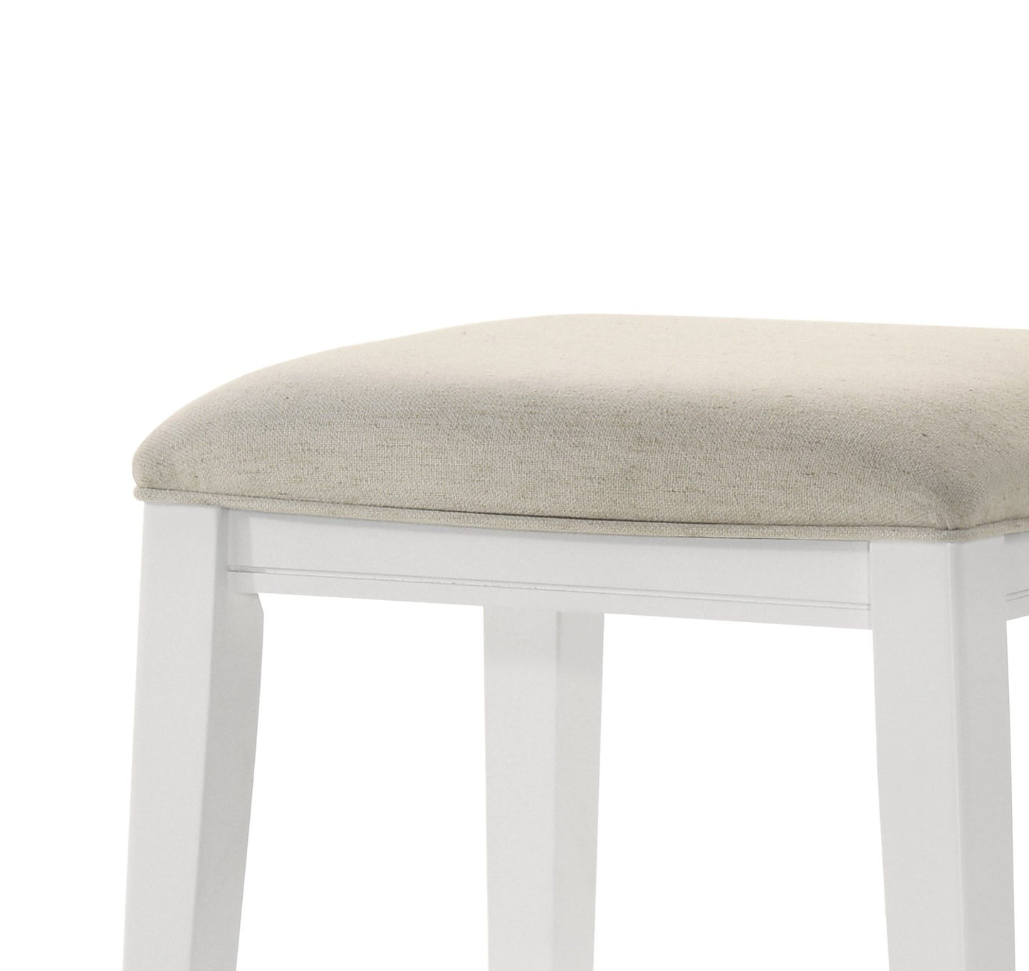 Sasha - Taburete de 43 cm de altura con asiento tapizado 