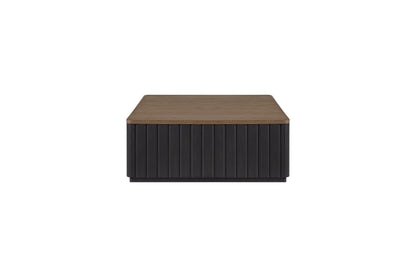 Mesa de cóctel Channel con ruedas, color negro