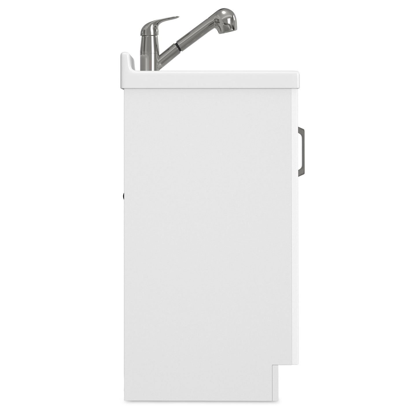 Kyle - Mueble de lavandería, grifo y fregadero de acero inoxidable