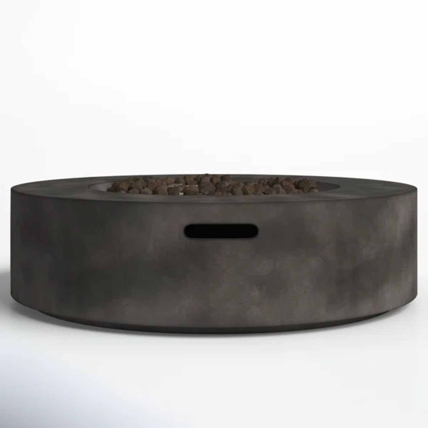 Mesa para fogata de exterior reforzada con fibra - Negra/Gris