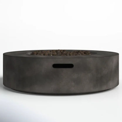 Mesa para fogata de exterior reforzada con fibra - Negra/Gris