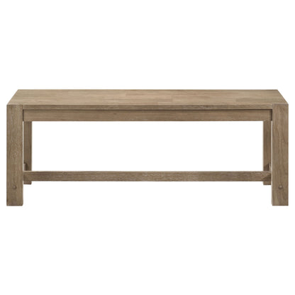 Malvika - Trestle Base Dining Bench - Brown