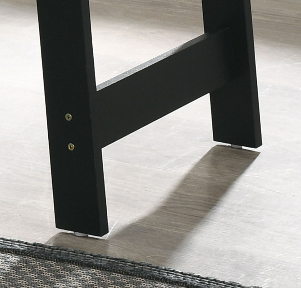 Kenzo - Mesa auxiliar con acabado de imitación mármol - Negro