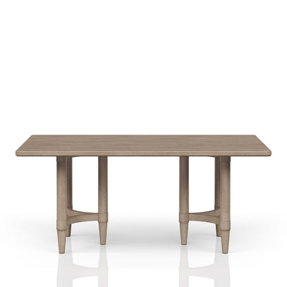 Mesa de comedor de altura de mostrador color arena