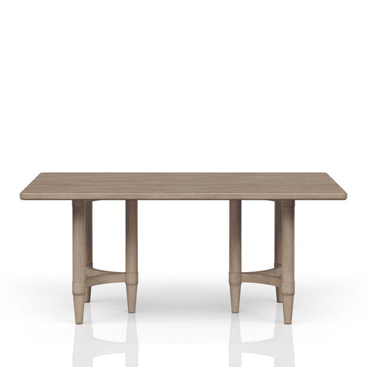 Mesa de comedor de altura de mostrador color arena