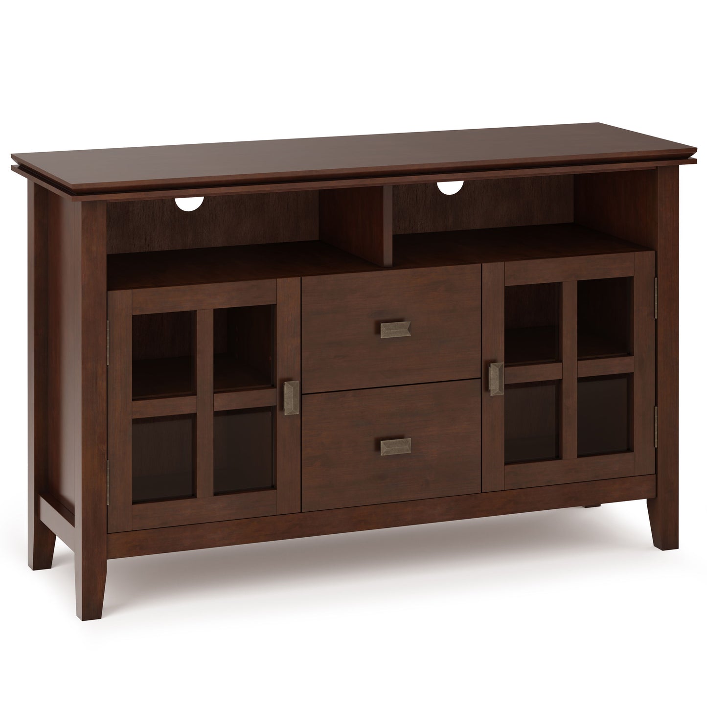 Artisan - Soporte para TV, hecho a mano - Marrón rojizo