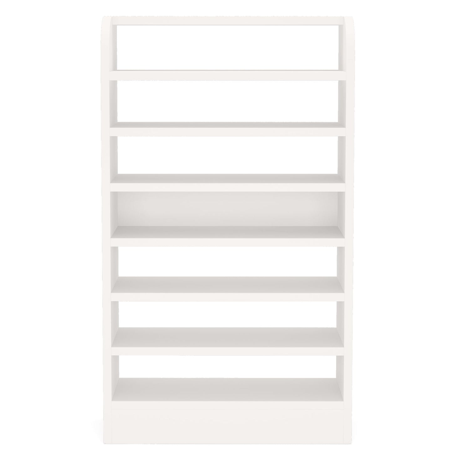 8 Tier Tall Shoe Rack, Wooden Shoe Storage Cabinet, Entryway Organizer - White