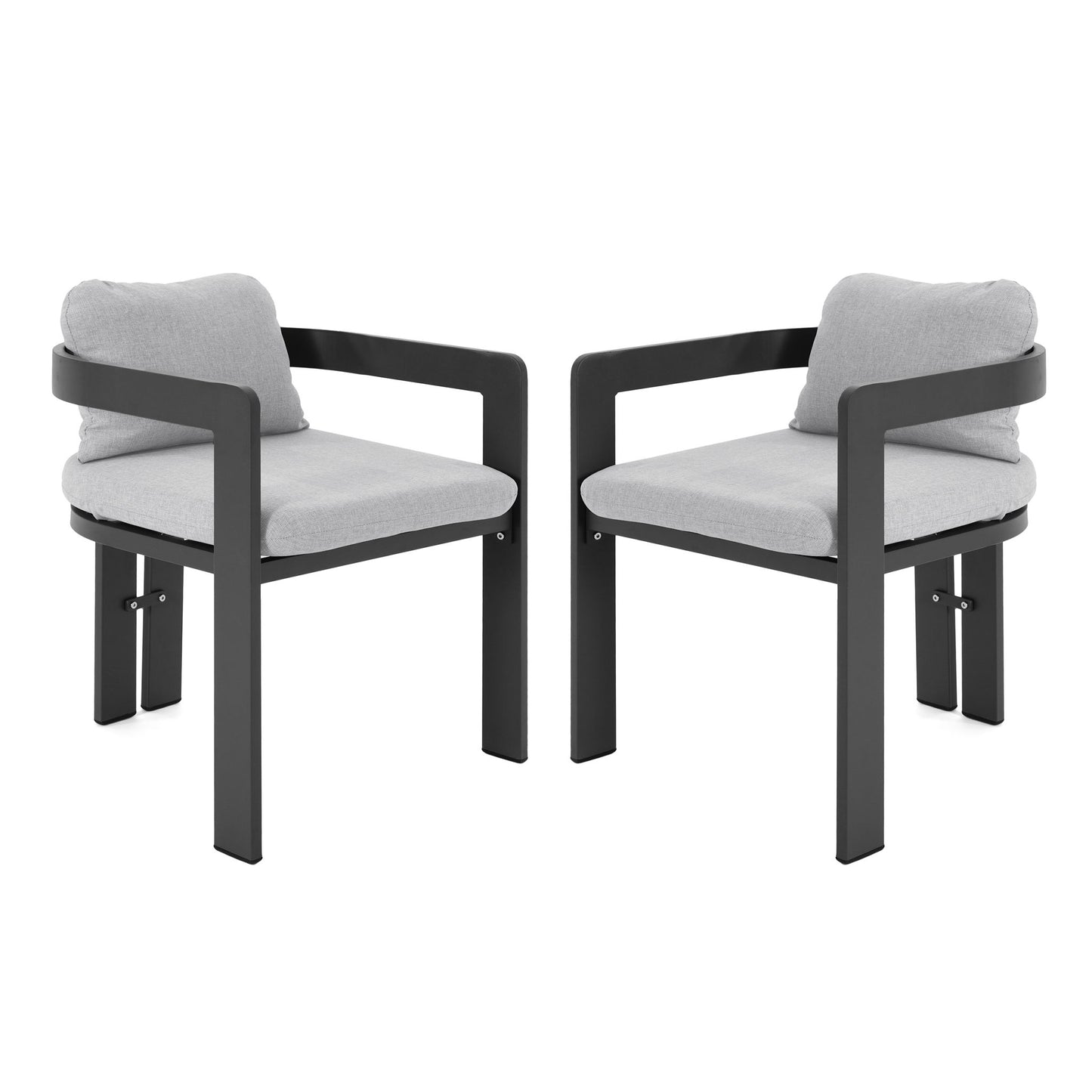 Pula - Patio Outdoor Aluminum Dining Chair (Set of 2)
