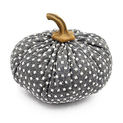 Adorno de calabaza para el Festival de la Cosecha, el Festival de Otoño y el Día de Acción de Gracias (juego de 3) - Blanco/Gris