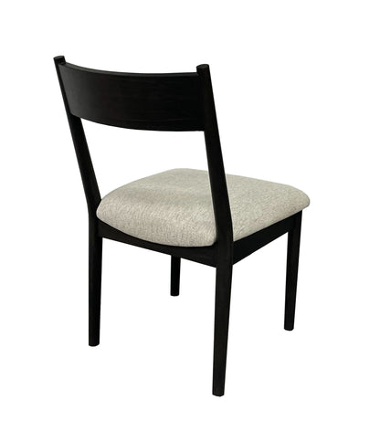 Cómoda silla tapizada en forma de media luna (juego de 2) - Peppercorn