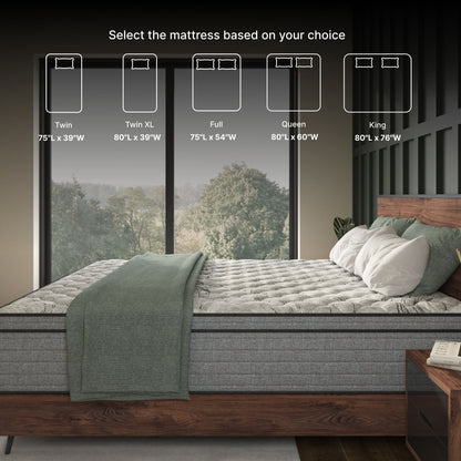 Elite Series Machka - 10" Cooling Gel Memory Foam Hybrid Mattress