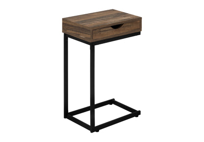 Mesa auxiliar en forma de C, diseño contemporáneo y elegante