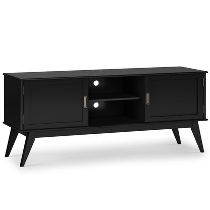 Draper - Mueble para TV bajo de mediados de siglo, hecho a mano