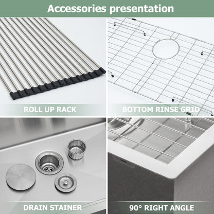 Stainless Steel Drop In Kitchen Sink, Topmount