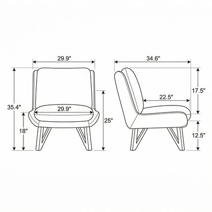 Emerse - Silla decorativa sin brazos