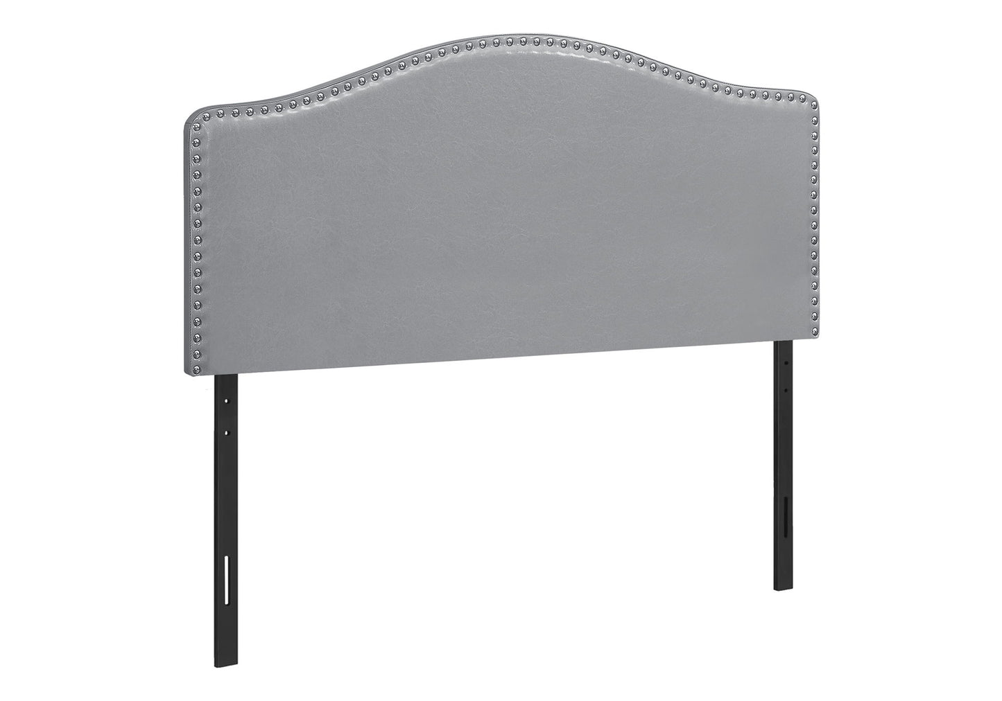 Tamaño completo, solo cabecero, tapizado de transición - Gris