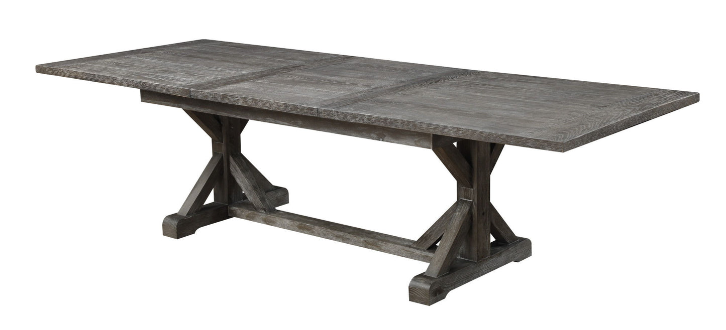Dining Table With Butterfly Leaf - Gray