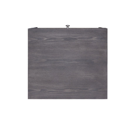Iban - Mesa auxiliar - Roble gris/cromo
