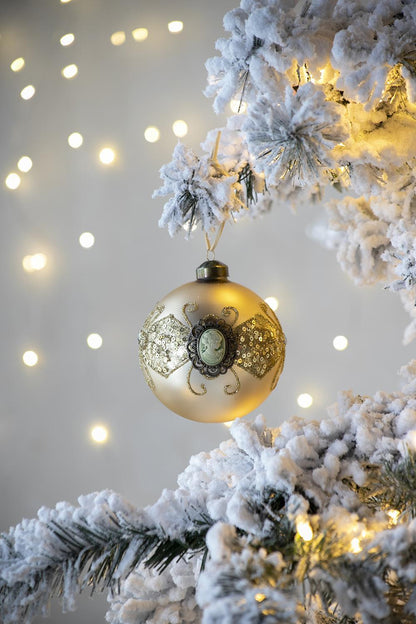 Decorative Hanging Ball Christmas Tree Ornaments For Holiday Decorations (Set of 6)