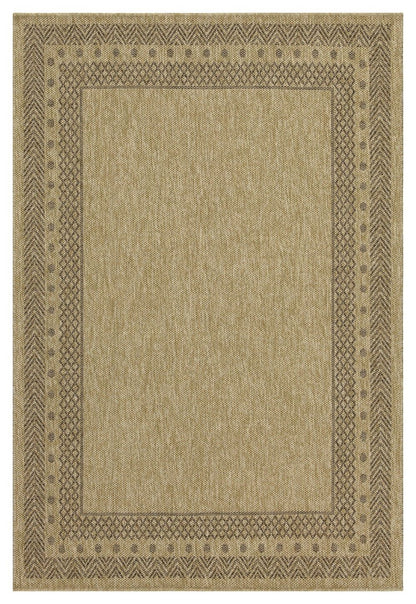 Alfombra de polipropileno Earth para interiores y exteriores, versátil y elegante.
