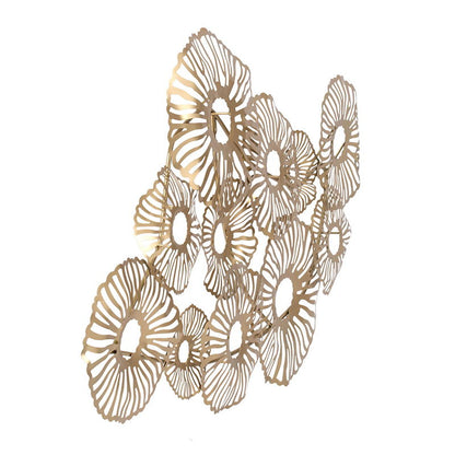 Arte de pared de hierro - Dorado
