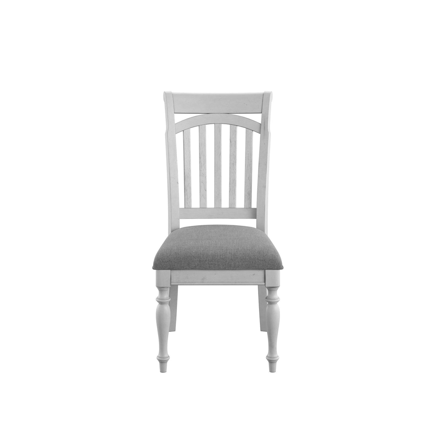 Mariano - Sillas de comedor con respaldo de listones (juego de 2) - Gris