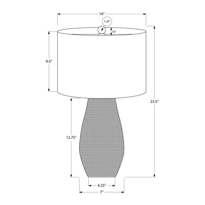 Lighting, Table Lamp, Resin, Contemporary - Gray