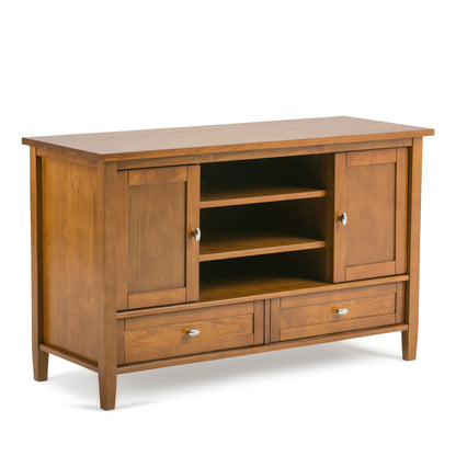 Warm Shaker - Soporte para TV de estilo transicional