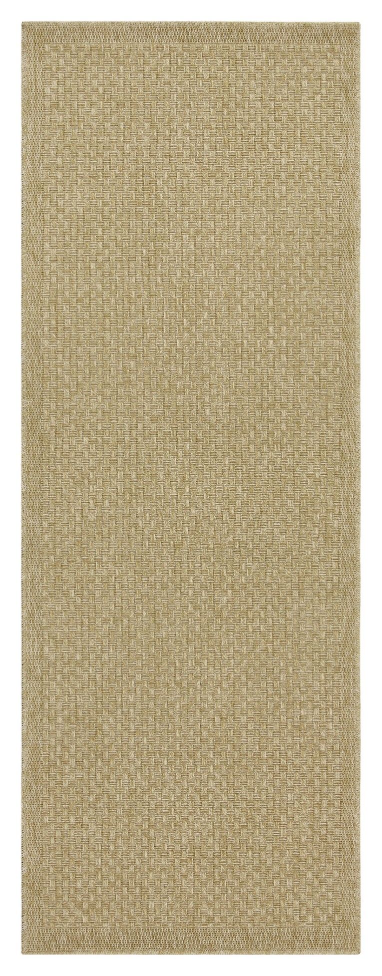 Alfombra Earth (1,60 m x 2,20 m) para interior y exterior, de yute.