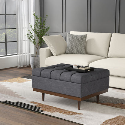 Mariah - Otomana elevable tapizada con almacenamiento