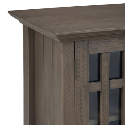 Bedford - Mueble bajo para almacenamiento multimedia - Gris estilo granja