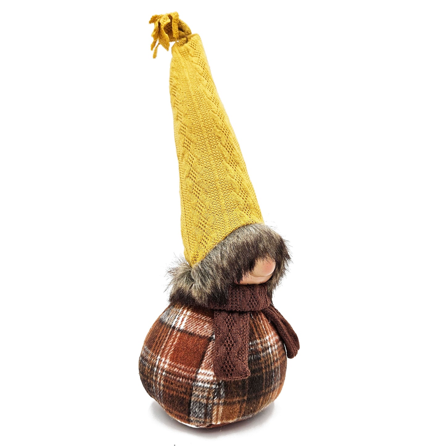 Decoraciones de gnomos para la mesa de Acción de Gracias en otoño (juego de 2) - Marrón/Amarillo