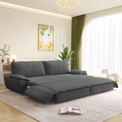 Queen Pull Out Bed, 3 In 1 Convertible Sleeper Sofa
