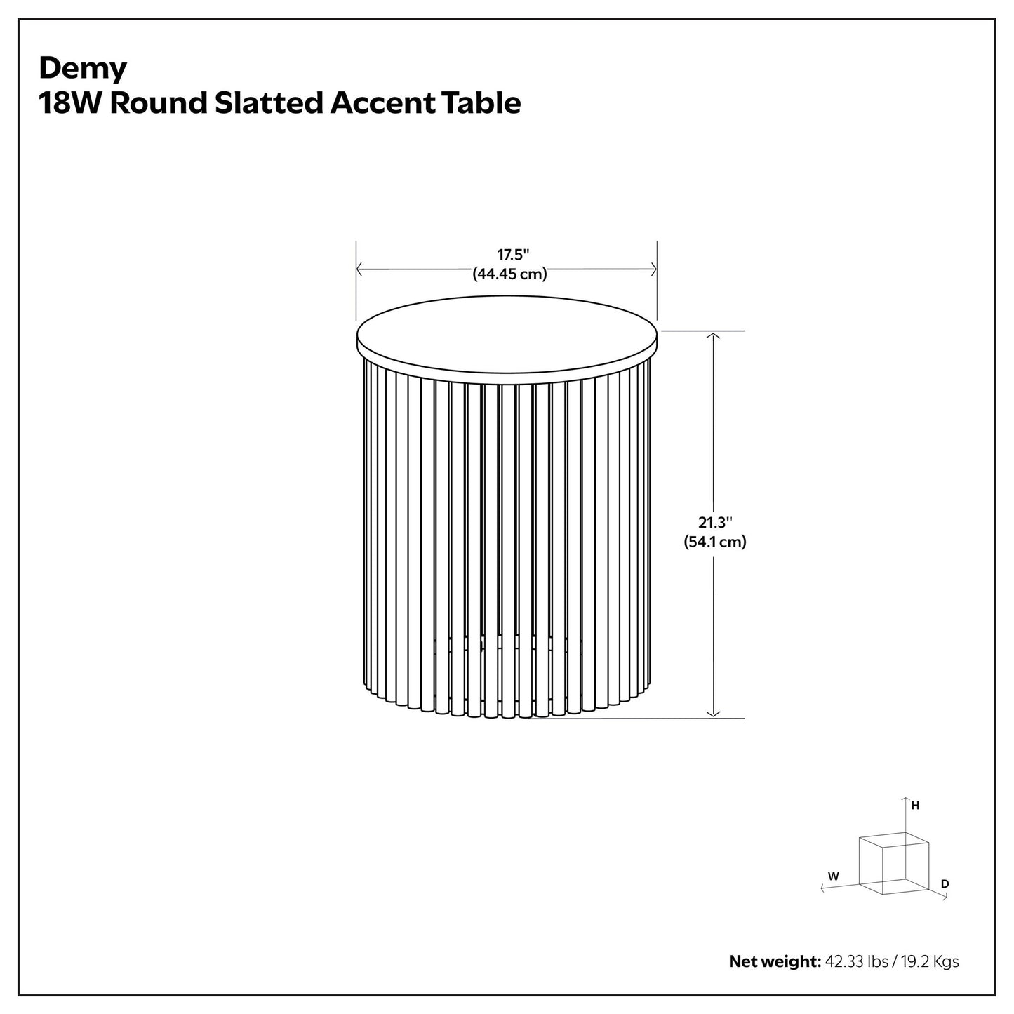 Demy - Mesa auxiliar de metal hecha a mano