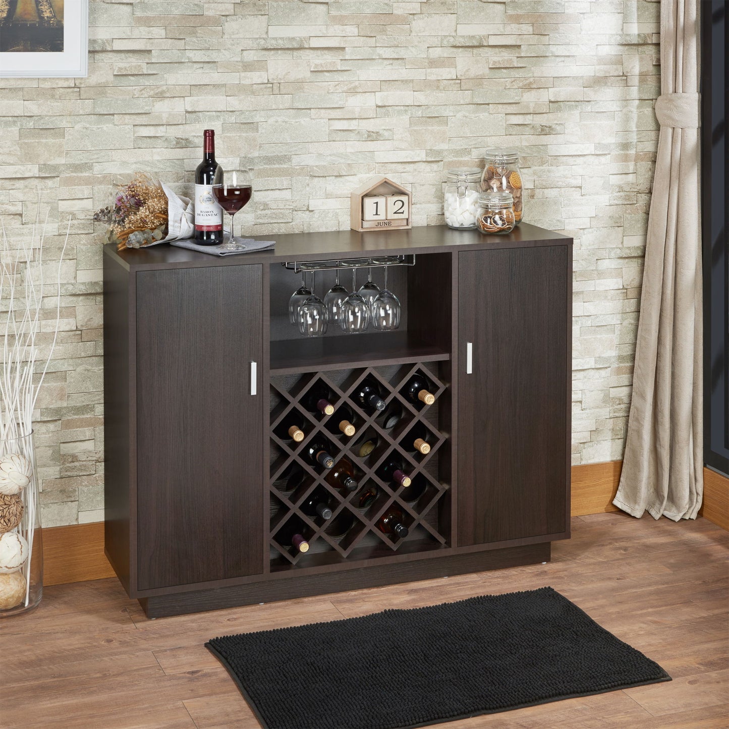 Hazen - Armario para vinos - Espresso