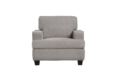 Contemporary Accent Chair - Gray - Wood