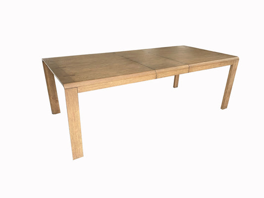 Mesa de comedor con hojas - Marrón claro