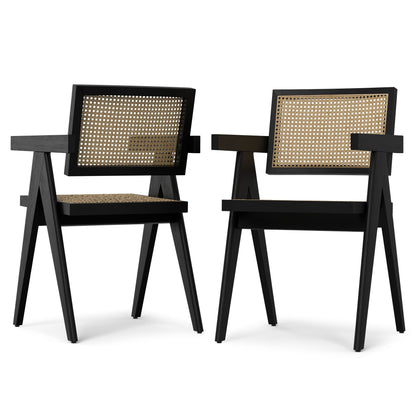 Regina - Sillón de comedor artesanal (juego de 2)