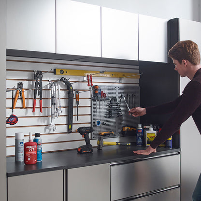 Nova Series - Door Wall Mounted Garage Cabinet, Soft Closing - Dark Gray