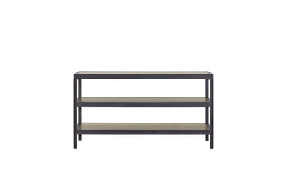 Console Table With Insets - Black