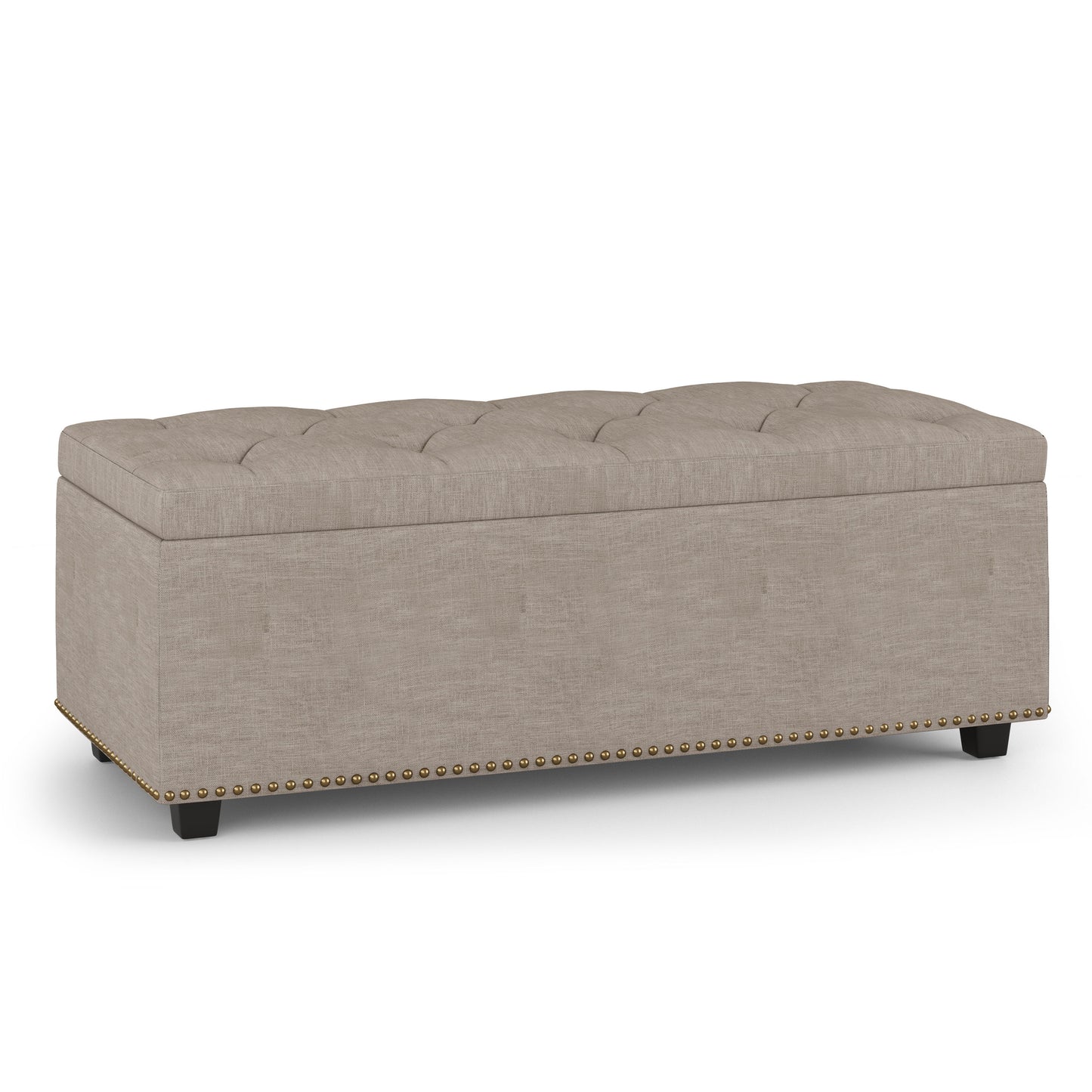 Hamilton - Otomana rectangular con tapa elevable y tapizada