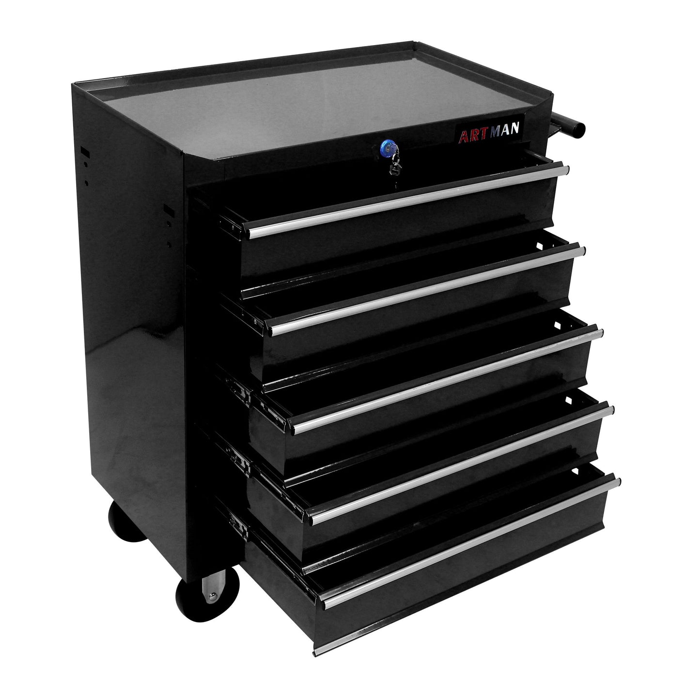 Multifunctional Tool Cart With Wheels And Drawers