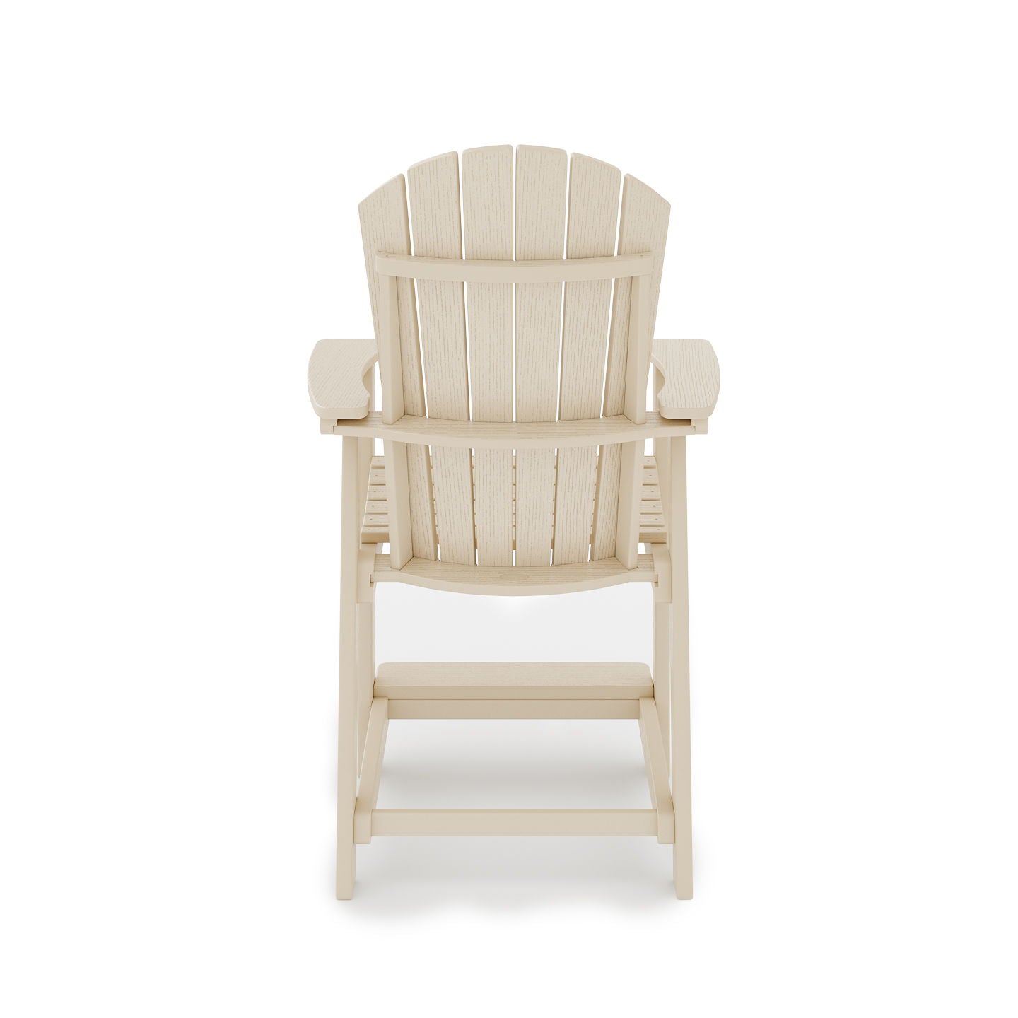 Adirondack Style Counter Chair Stylish HDPE Poly Lumber For Dining, Patio, And Garden Comfort