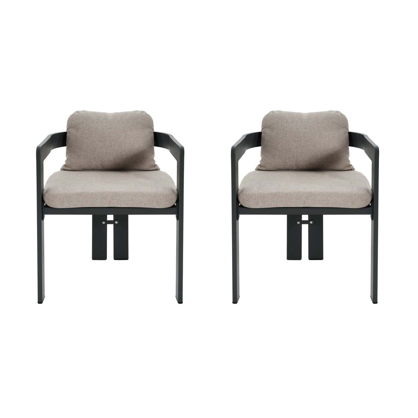 Pula - Patio Outdoor Aluminum Dining Chair (Set of 2)