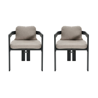 Pula - Patio Outdoor Aluminum Dining Chair (Set of 2)