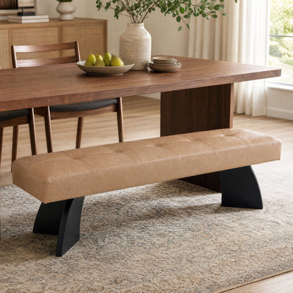 Upholstered Indoor Dining Bench For Kitchen