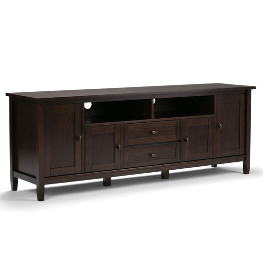 Warm Shaker - Soporte para TV artesanal - Marrón Tabaco